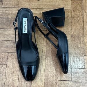 Steve Madden Black Block Heel Shoes